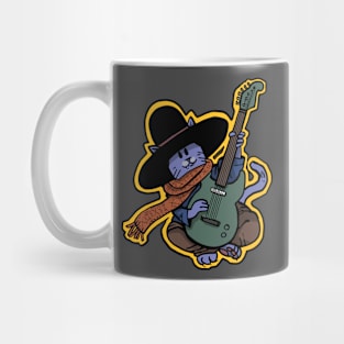 Cat blues player Mug